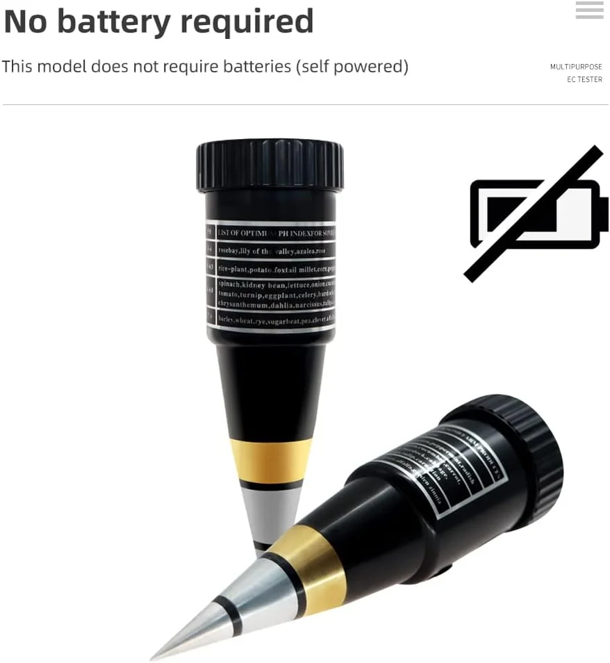 تستر خاک OUNA، تستر PH خاک قابل حمل 2 در 1، اسیدی سنج خاک، ابزار باغبانی برای گلخانه، گیاهان گلدانی، کاشت و پرورش