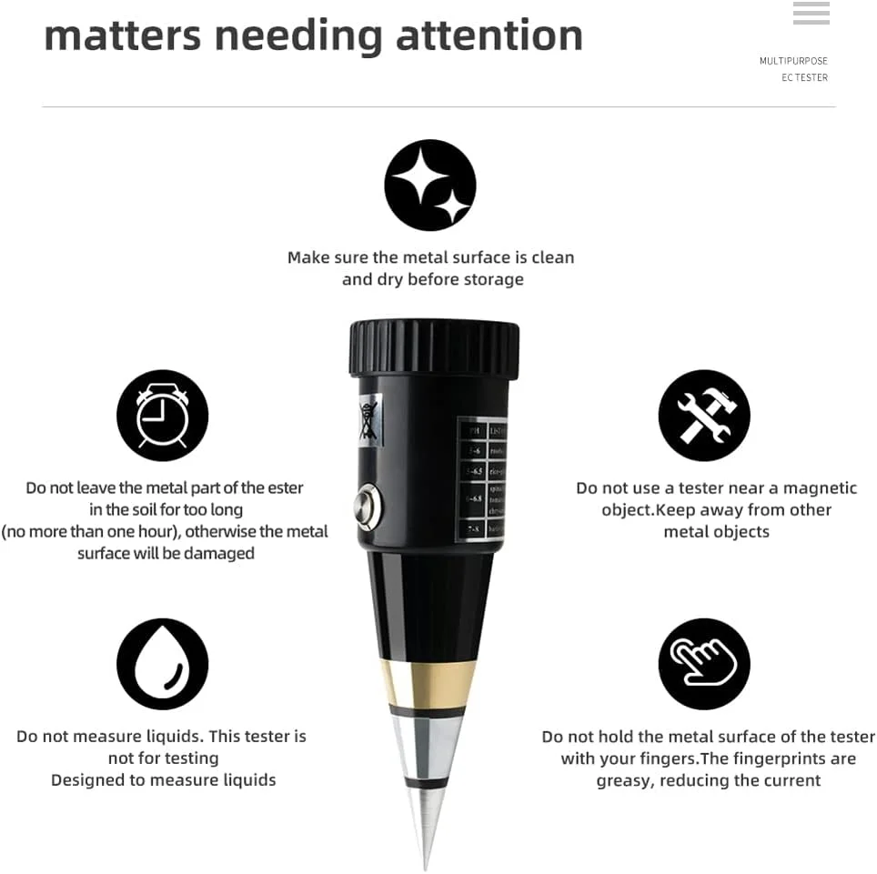 Morelian 2in1 Portable Soil Water Test Stripser Acidity Humidity Meter Garden Soil Analyzer Greenhouse Potted Crops Planting Cultivating Tool