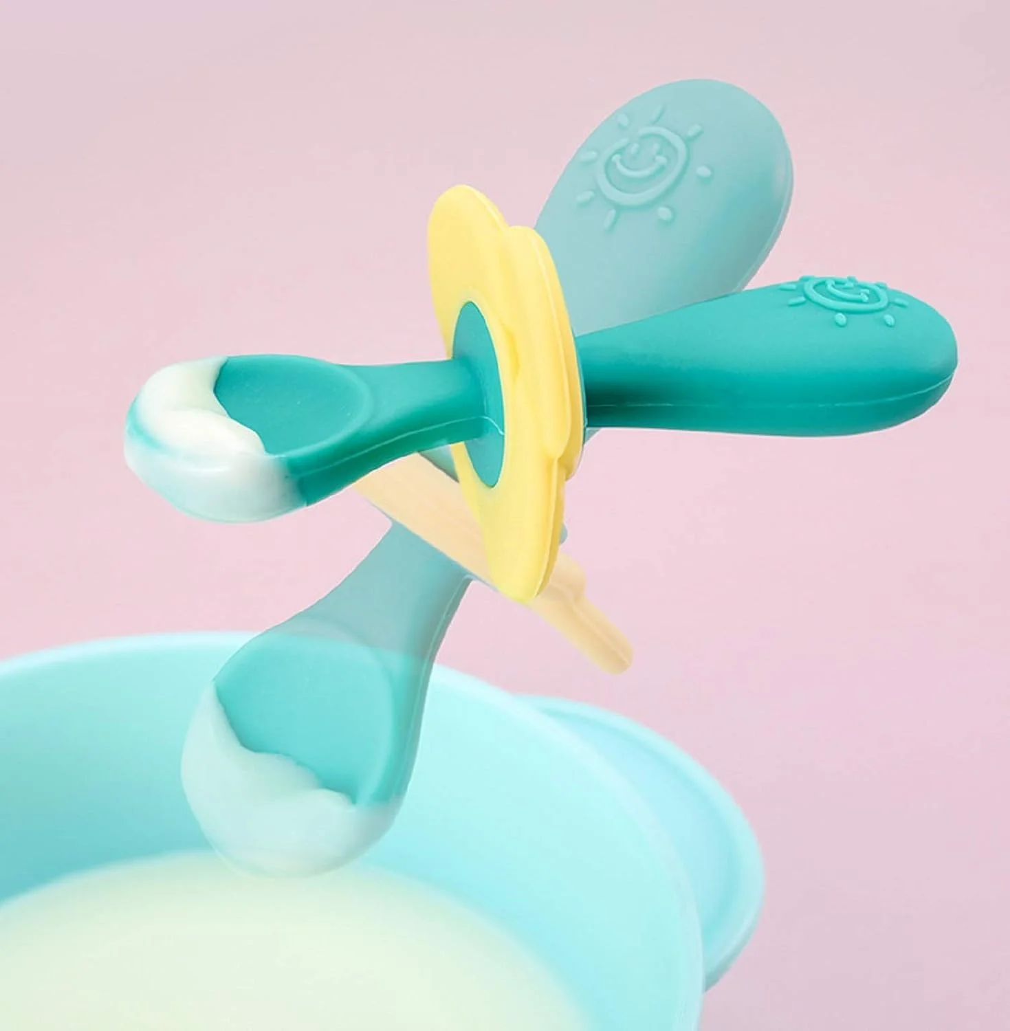 مجموعه 4 عددی قاشق و چنگال آموزشی کودک JYB با جعبه مسافرتی، ست ظروف تغذیه کودک نوپا، خود تغذیه، گرفتن آسان، ظروف سیلیکونی آموزشی برای نوزادان و کودکان مجموعه 4 عددی قاشق و چنگال آموزشی کودک JYB با جعبه مسافرتی، ست ظروف تغذیه کودک نوپا، خود تغذیه، گرفتن آسان، ظروف سیلیکونی آموزشی برای نوزادان و کودکان