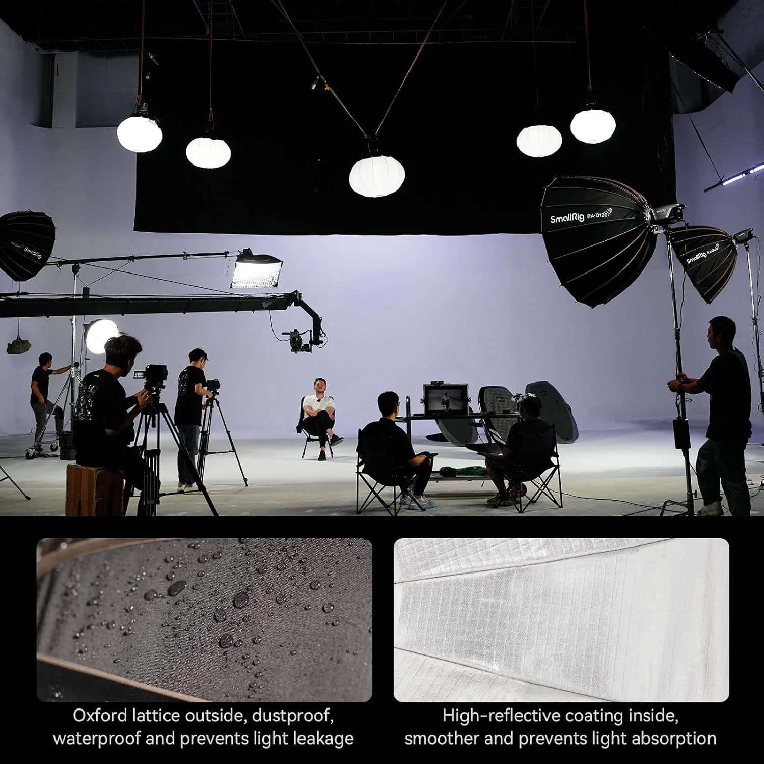 نرم باکس پارابولیک با رهاسازی سریع اسمال ریگ، سازگار با SmallRig RC 120D/RC 120B/RC 220D/RC220B و سایر نورهای دارای مانت بوئنز (120 سانتی متر / 47.2 اینچ) نرم باکس پارابولیک با رهاسازی سریع اسمال ریگ، سازگار با SmallRig RC 120D/RC 120B/RC 220D/RC220B و سایر نورهای دارای مانت بوئنز (120 سانتی متر / 47.2 اینچ)