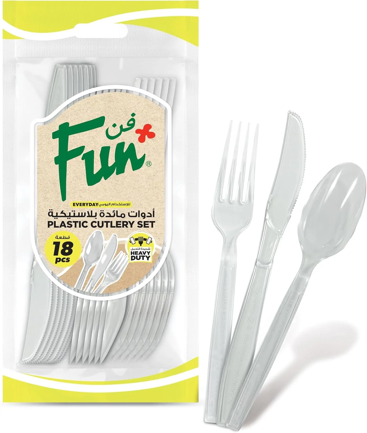 ست کارد، چنگال و قاشق شفاف و بادوام - ست کارد و چنگال یکبار مصرف - کارد و چنگال پلاستیکی - قاشق یکبار مصرف - چنگال یکبار مصرف - قاشق پلاستیکی بادوام - ظروف پلاستیکی بادوام (بسته 18 عددی) ست کارد، چنگال و قاشق شفاف و بادوام - ست کارد و چنگال یکبار مصرف - کارد و چنگال پلاستیکی - قاشق یکبار مصرف - چنگال یکبار مصرف - قاشق پلاستیکی بادوام - ظروف پلاستیکی بادوام (بسته 18 عددی)