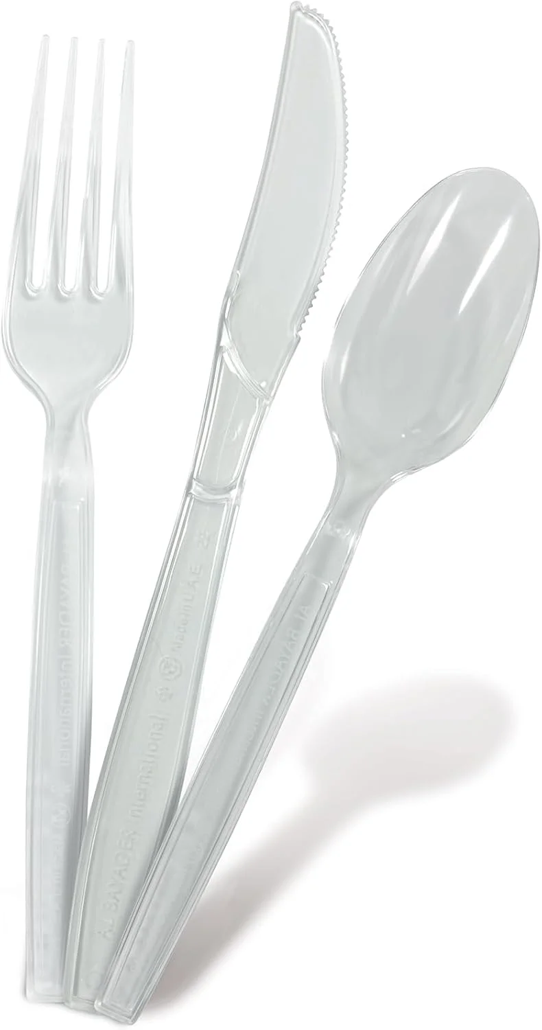 ست کارد، چنگال و قاشق شفاف و بادوام - ست کارد و چنگال یکبار مصرف - کارد و چنگال پلاستیکی - قاشق یکبار مصرف - چنگال یکبار مصرف - قاشق پلاستیکی بادوام - ظروف پلاستیکی بادوام (بسته 18 عددی) ست کارد، چنگال و قاشق شفاف و بادوام - ست کارد و چنگال یکبار مصرف - کارد و چنگال پلاستیکی - قاشق یکبار مصرف - چنگال یکبار مصرف - قاشق پلاستیکی بادوام - ظروف پلاستیکی بادوام (بسته 18 عددی)