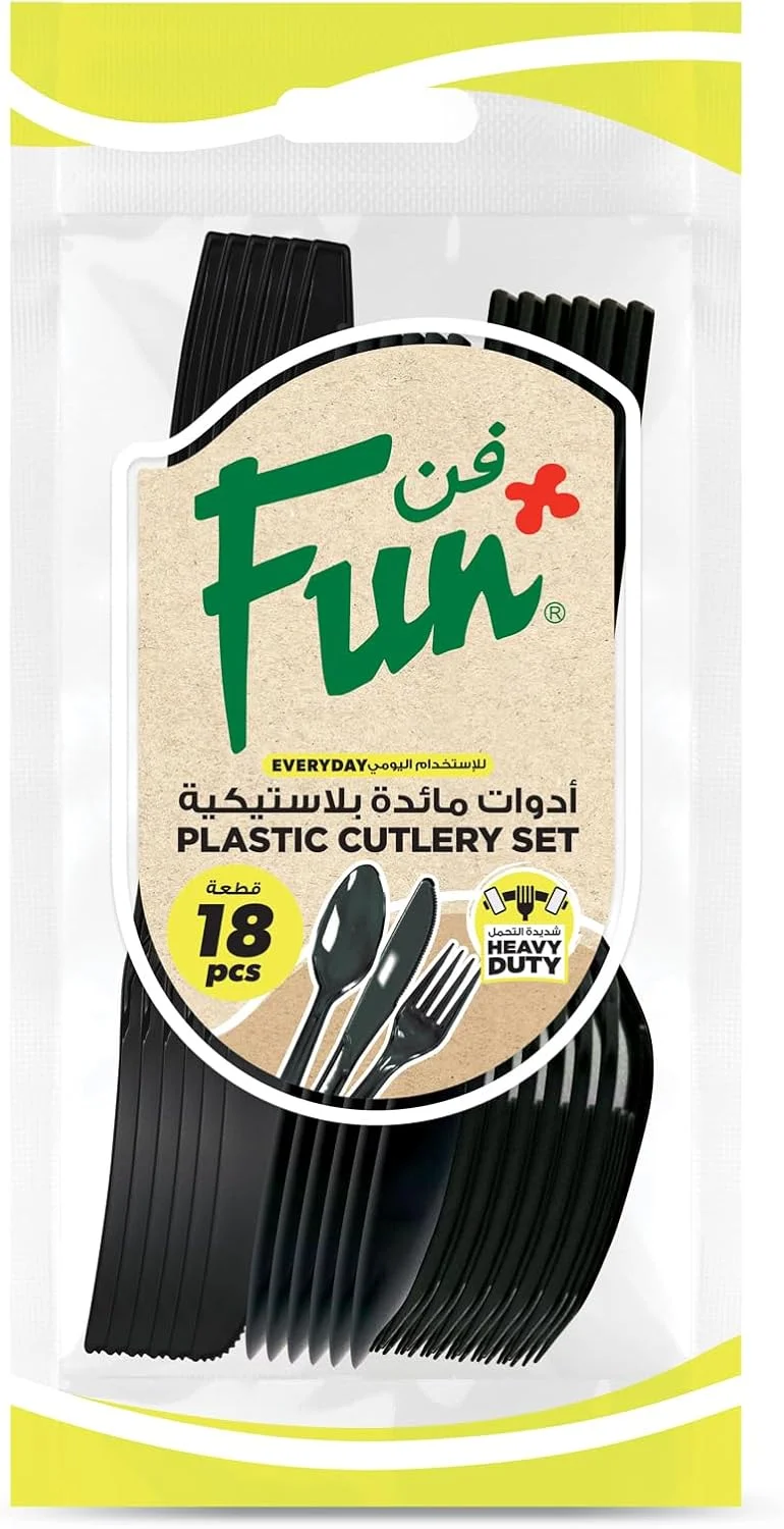 ست کارد، چنگال و قاشق مشکی ضخیم و بادوام - ست کارد و چنگال یکبار مصرف - کارد و چنگال پلاستیکی یکبار مصرف - قاشق یکبار مصرف - چنگال یکبار مصرف - قاشق پلاستیکی ضخیم - لوازم غذاخوری پلاستیکی ضخیم (بسته 18 عددی) ست کارد، چنگال و قاشق مشکی ضخیم و بادوام - ست کارد و چنگال یکبار مصرف - کارد و چنگال پلاستیکی یکبار مصرف - قاشق یکبار مصرف - چنگال یکبار مصرف - قاشق پلاستیکی ضخیم - لوازم غذاخوری پلاستیکی ضخیم (بسته 18 عددی)