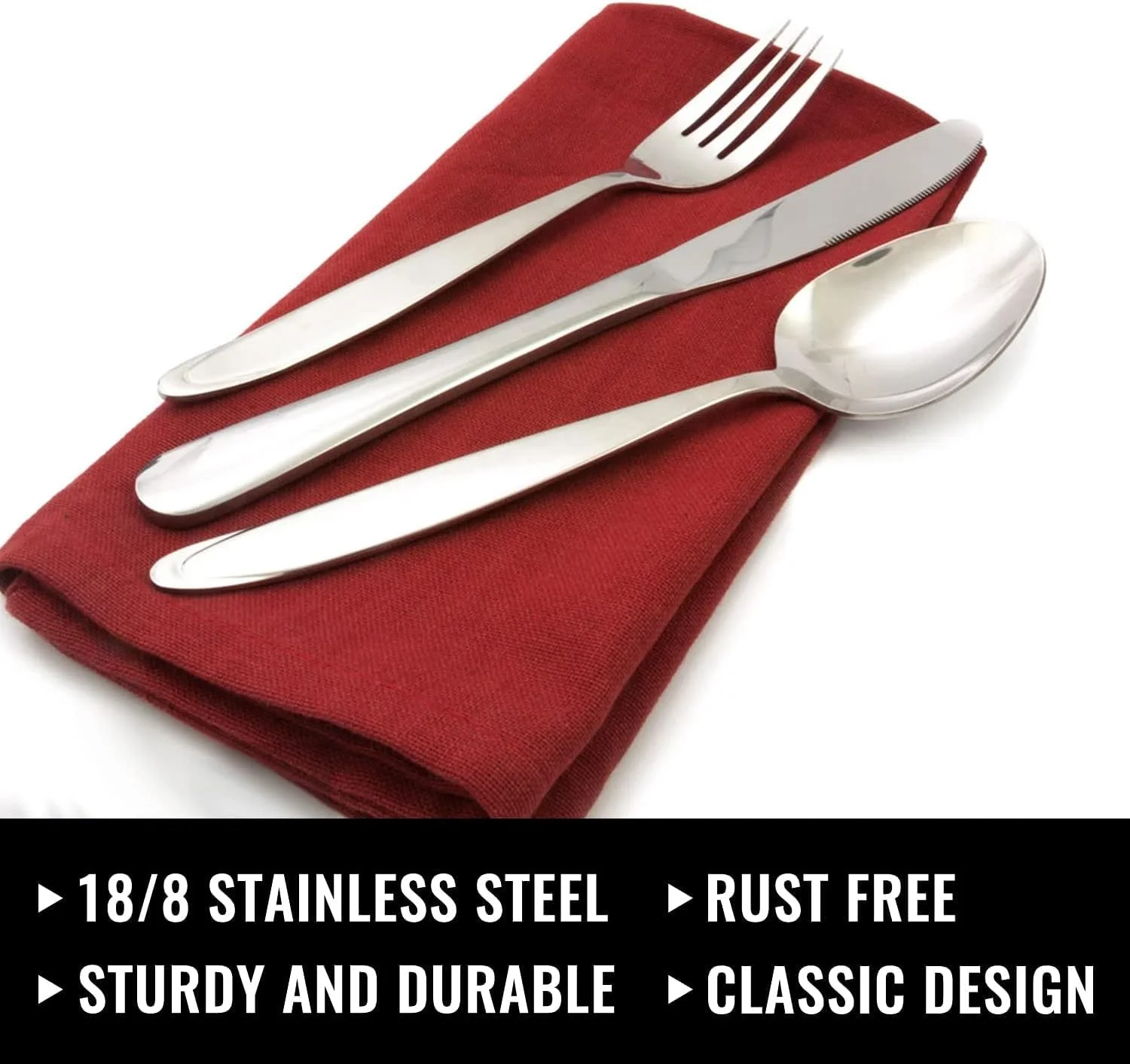 ست کارد و چنگال 24 پارچه فانیتو برای 4 نفر، ست столовые приборы استیل ضد زنگ، ست لوازم آشپزخانه، ست ظروف غذاخوری برای آشپزخانه منزل، رستوران، هتل، شامل چاقو، چنگال، قاشق، قابل شستشو در ماشین ظرفشویی ست کارد و چنگال 24 پارچه فانیتو برای 4 نفر، ست столовые приборы استیل ضد زنگ، ست لوازم آشپزخانه، ست ظروف غذاخوری برای آشپزخانه منزل، رستوران، هتل، شامل چاقو، چنگال، قاشق، قابل شستشو در ماشین ظرفشویی