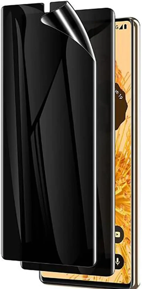 [بسته 2 عددی] محافظ صفحه نمایش هیدروژل حریم خصوصی برای گوگل پیکسل 7، فیلم محافظ TPU انعطاف پذیر و غیر شکننده ارتقا یافته [غیر شیشه ای] [سازگار با قاب] [ضد خش] [ضد جاسوسی]