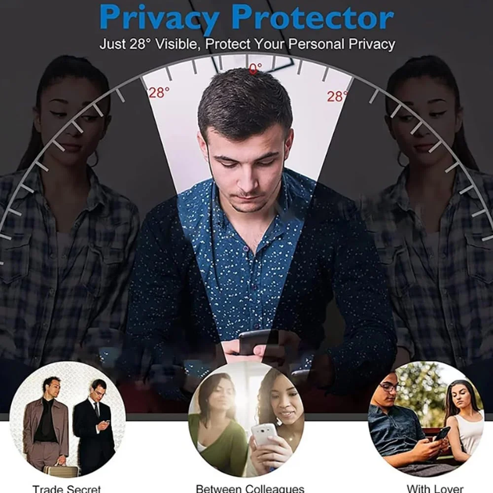 [بسته 2 عددی] محافظ صفحه نمایش هیدروژل حریم خصوصی برای گوگل پیکسل 7، فیلم محافظ TPU انعطاف پذیر و غیر شکننده ارتقا یافته [غیر شیشه ای] [سازگار با قاب] [ضد خش] [ضد جاسوسی]