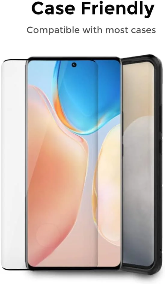 محافظ صفحه نمایش O Ozone [بسته 2 عددی] برای Google Pixel 8 Pro، محافظ صفحه نمایش با پوشش کامل مقاوم در برابر خش با سختی 9H، محافظ صفحه شیشه ای حرارت دیده فوق العاده نازک HD - مشکی