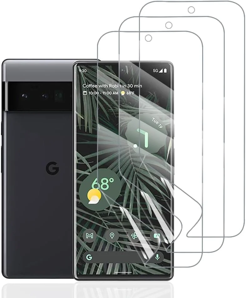 محافظ صفحه نمایش هیدروژل Hhfcryst برای گوگل پیکسل 6 پرو، بسته 3 عددی فیلم محافظ TPU، محافظ صفحه نمایش نرم HD شفاف، مقاوم در برابر خش، بدون حباب (غیر شیشه حرارت دیده) محافظ صفحه نمایش هیدروژل Hhfcryst برای گوگل پیکسل 6 پرو، بسته 3 عددی فیلم محافظ TPU، محافظ صفحه نمایش نرم HD شفاف، مقاوم در برابر خش، بدون حباب (غیر شیشه حرارت دیده)