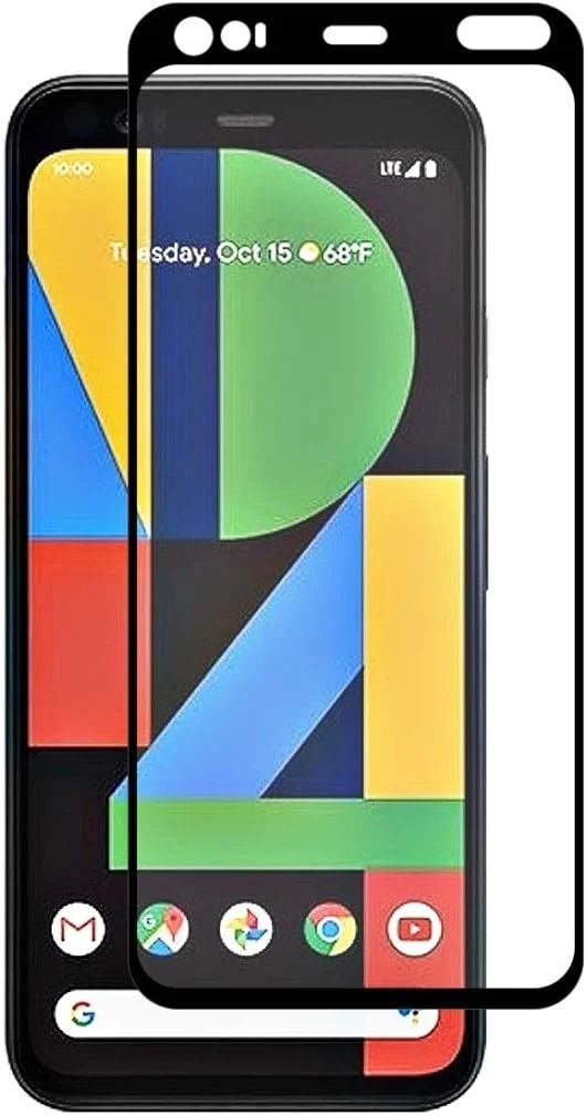 محافظ صفحه نمایش شیشه ای حرارت دیده فول چسب 0.26 میلی متری 9H 2.5D فول کاور Hat-prince مناسب برای Google Pixel 4 XL مدل New Koubobo
