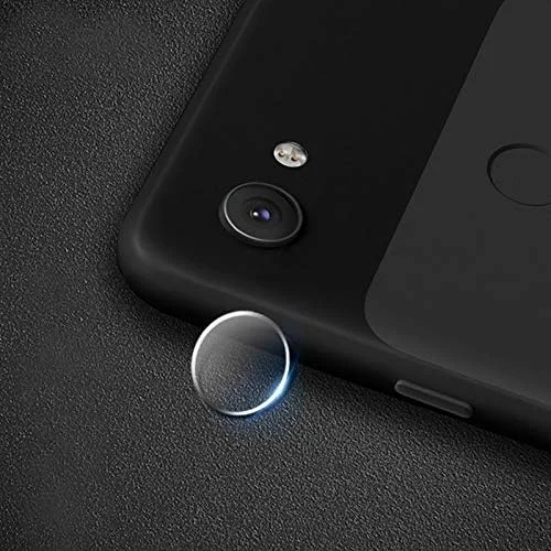 محافظ لنز دوربین عقب شفاف شیشه ای 0.3 میلی متری 2.5D مدل YHMC AYHC AYD برای Google Pixel 3a XL