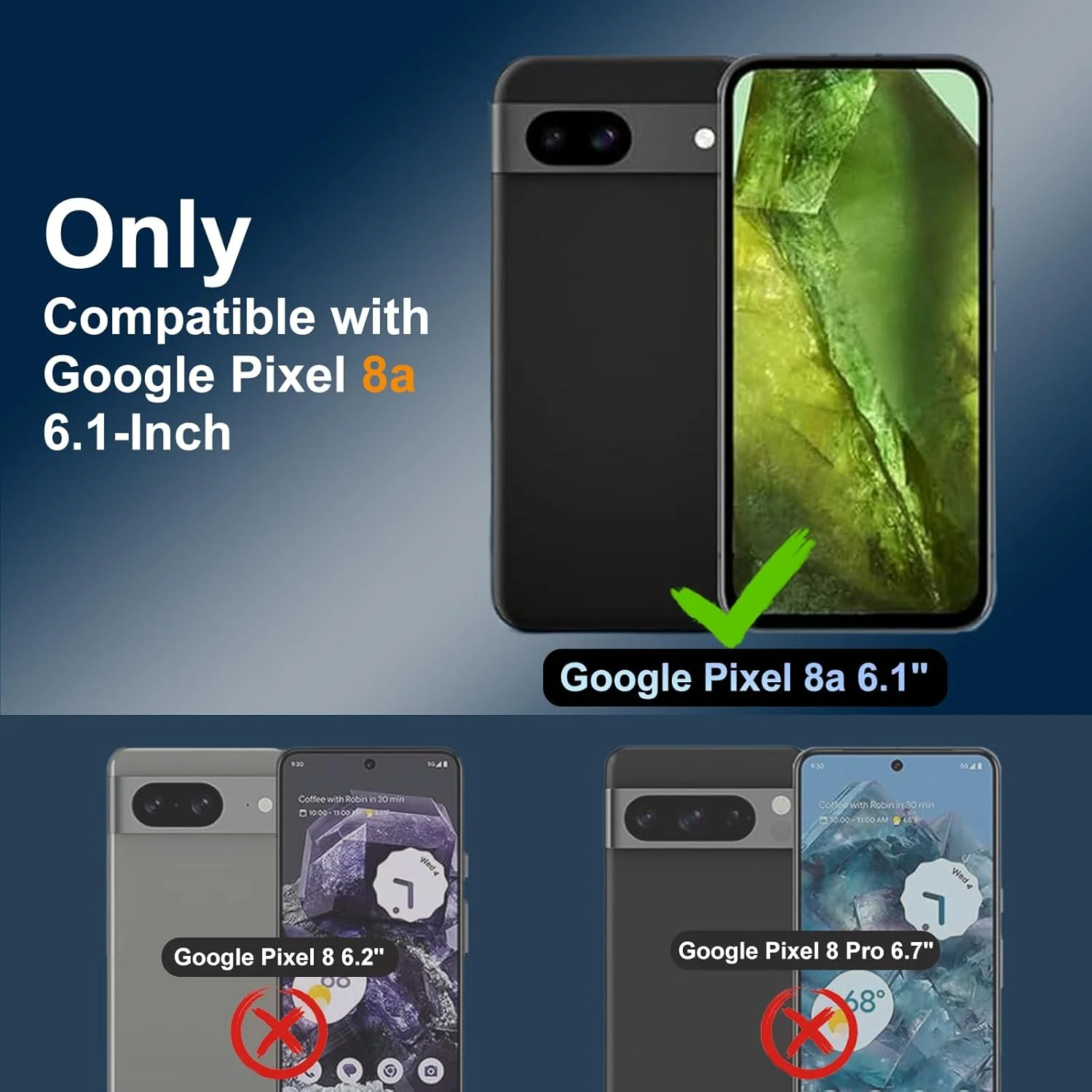 محافظ صفحه نمایش حریم خصوصی Ducerta بسته 2 عددی برای Google Pixel 8a 6.1 اینچی، شیشه حرارت دیده 9H ضد جاسوسی 28 درجه با ابزار نصب آسان به روز شده برای Pixel 8A، ضد خش، سازگار با قاب، بدون حباب محافظ صفحه نمایش حریم خصوصی Ducerta بسته 2 عددی برای Google Pixel 8a 6.1 اینچی، شیشه حرارت دیده 9H ضد جاسوسی 28 درجه با ابزار نصب آسان به روز شده برای Pixel 8A، ضد خش، سازگار با قاب، بدون حباب