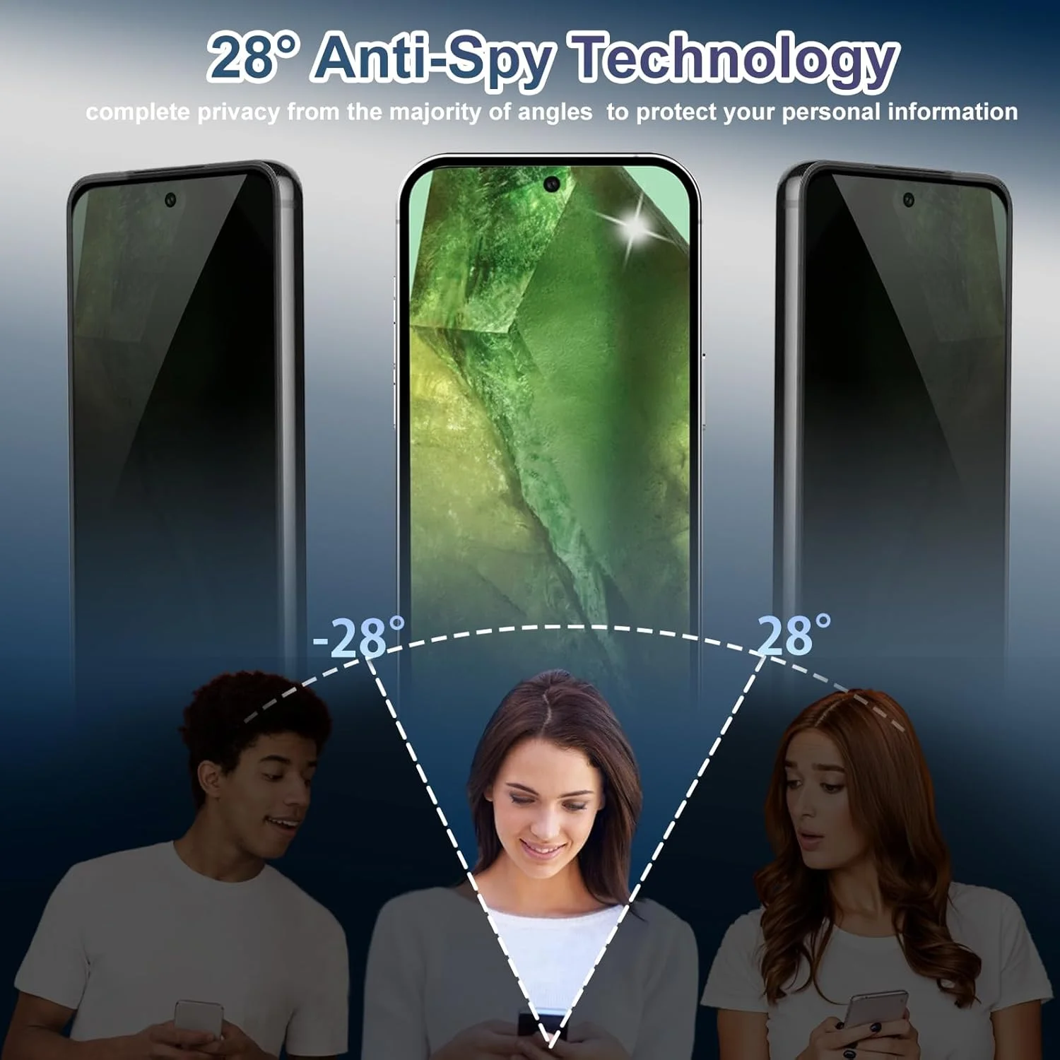 محافظ صفحه نمایش حریم خصوصی Ducerta بسته 2 عددی برای Google Pixel 8a 6.1 اینچی، شیشه حرارت دیده 9H ضد جاسوسی 28 درجه با ابزار نصب آسان به روز شده برای Pixel 8A، ضد خش، سازگار با قاب، بدون حباب محافظ صفحه نمایش حریم خصوصی Ducerta بسته 2 عددی برای Google Pixel 8a 6.1 اینچی، شیشه حرارت دیده 9H ضد جاسوسی 28 درجه با ابزار نصب آسان به روز شده برای Pixel 8A، ضد خش، سازگار با قاب، بدون حباب
