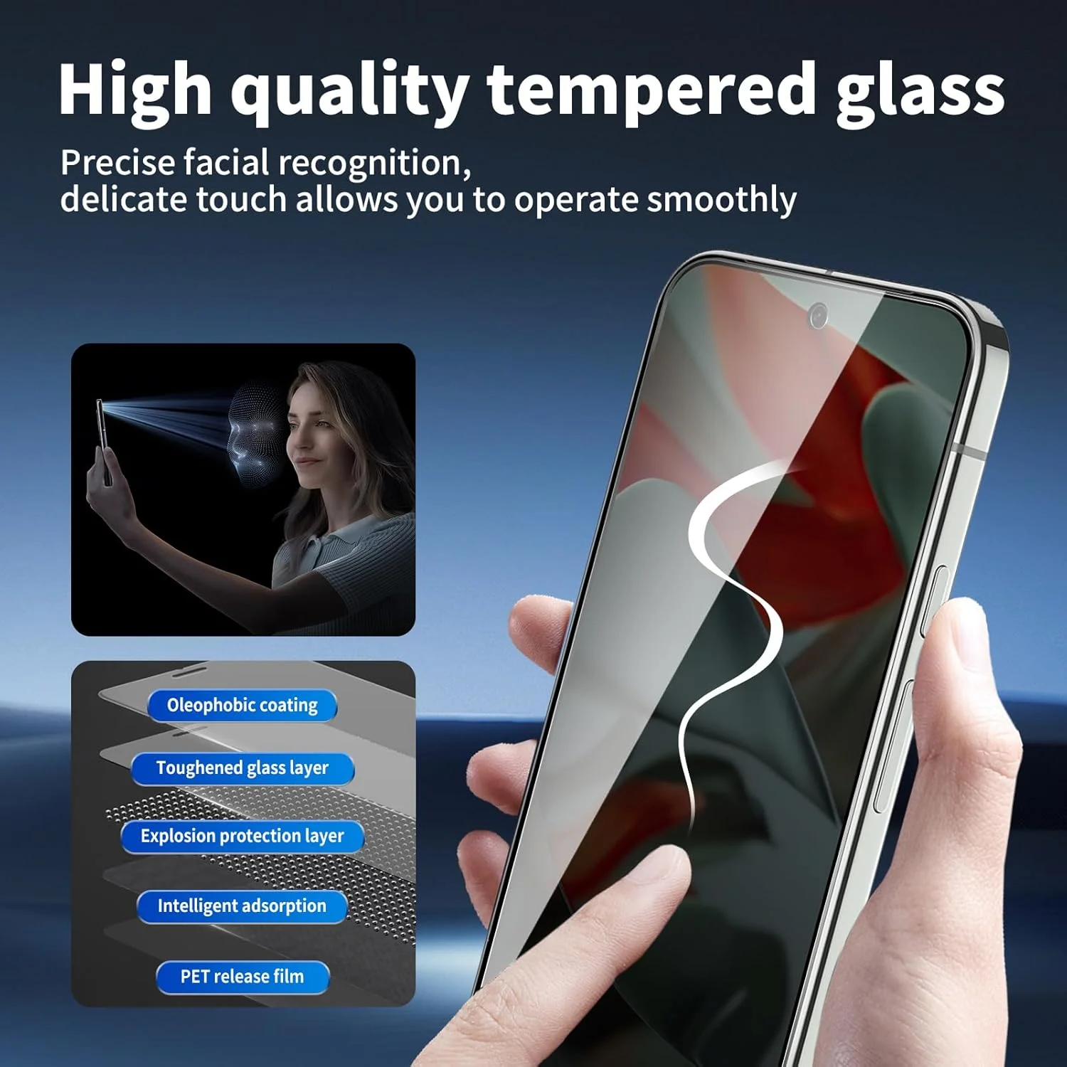 محافظ صفحه نمایش حریم خصوصی BIESHKJ بسته 3 عددی برای Google Pixel 9 Pro XL، فیلم محافظ شیشه ای سخت شده با کیفیت بالا، نصب آسان، سختی 9H، مقاوم در برابر خراش، ضد اثر انگشت محافظ صفحه نمایش حریم خصوصی BIESHKJ بسته 3 عددی برای Google Pixel 9 Pro XL، فیلم محافظ شیشه ای سخت شده با کیفیت بالا، نصب آسان، سختی 9H، مقاوم در برابر خراش، ضد اثر انگشت