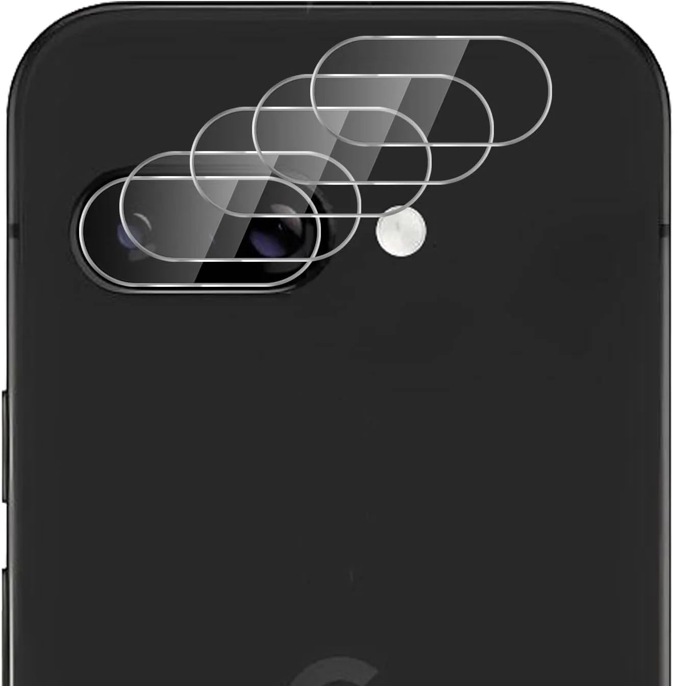 محافظ دوربین پشتی فوق العاده نازک 4 تکه GIOPUEY سازگار با Google Pixel 9A، شیشه حرارت دیده HD [ضد خش] شیشه حرارت دیده دوربین برای Google Pixel 9A