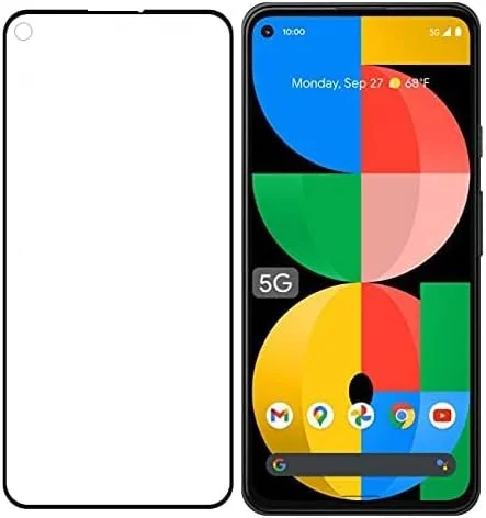 محافظ صفحه نمایش مارگون برای گوگل پیکسل 5a 5G سایز 6.34 اینچ، شیشه حرارت دیده ممتاز با پوشش کامل، نصب آسان با قاب، بدون حباب محافظ صفحه نمایش مارگون برای گوگل پیکسل 5a 5G سایز 6.34 اینچ، شیشه حرارت دیده ممتاز با پوشش کامل، نصب آسان با قاب، بدون حباب