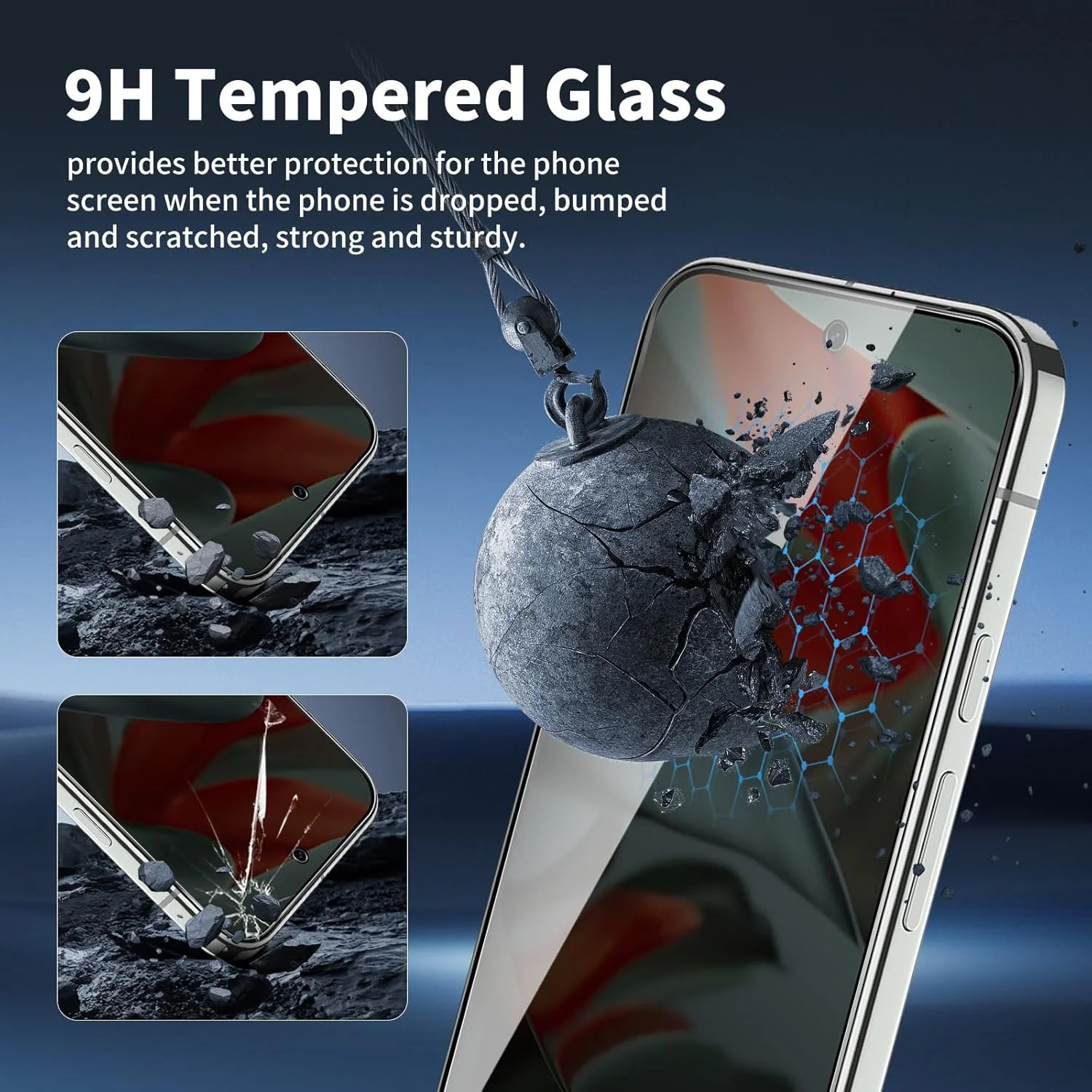 محافظ صفحه نمایش حریم خصوصی BIESHKJ بسته 3 عددی برای Google Pixel 9 Pro XL، فیلم محافظ شیشه ای سخت شده با کیفیت بالا، نصب آسان، سختی 9H، مقاوم در برابر خراش، ضد اثر انگشت محافظ صفحه نمایش حریم خصوصی BIESHKJ بسته 3 عددی برای Google Pixel 9 Pro XL، فیلم محافظ شیشه ای سخت شده با کیفیت بالا، نصب آسان، سختی 9H، مقاوم در برابر خراش، ضد اثر انگشت