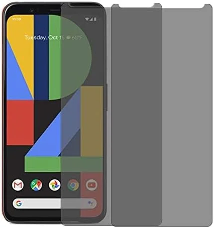 محافظ صفحه نمایش حریم خصوصی AISELAN 2 عددی برای گوگل پیکسل 4 XL، [سازگار با قاب] [ضد تابش نور] [ضد جاسوسی] محافظ صفحه نمایش شیشه حرارت دیده برای گوگل پیکسل 4XL