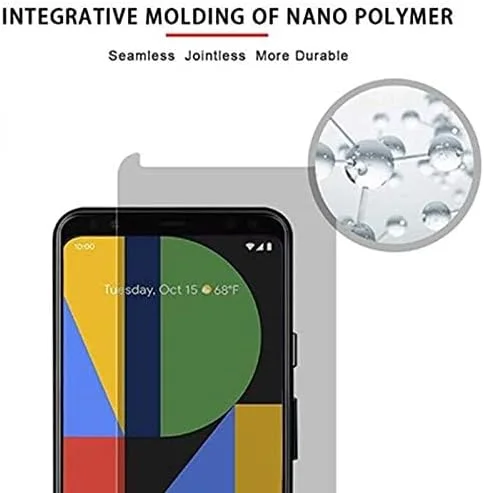 محافظ صفحه نمایش حریم خصوصی AISELAN 2 عددی برای گوگل پیکسل 4 XL، [سازگار با قاب] [ضد تابش نور] [ضد جاسوسی] محافظ صفحه نمایش شیشه حرارت دیده برای گوگل پیکسل 4XL