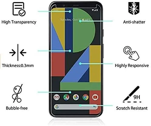محافظ صفحه نمایش حریم خصوصی AISELAN 2 عددی برای گوگل پیکسل 4 XL، [سازگار با قاب] [ضد تابش نور] [ضد جاسوسی] محافظ صفحه نمایش شیشه حرارت دیده برای گوگل پیکسل 4XL