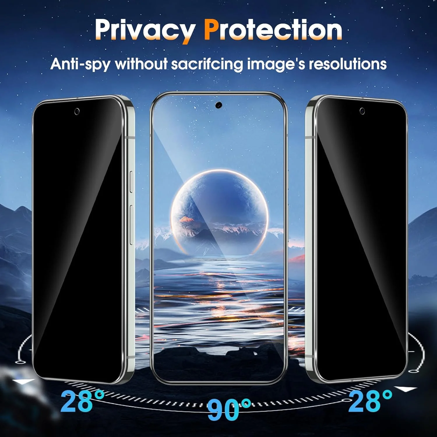 محافظ صفحه نمایش حریم خصوصی Locofun برای Google Pixel 9 Pro XL 5G، بسته 4 عددی محافظ صفحه نمایش شیشه ای حرارت دیده و محافظ لنز دوربین، سختی 9H، ضد خش، ضد جاسوسی محافظ صفحه نمایش حریم خصوصی Locofun برای Google Pixel 9 Pro XL 5G، بسته 4 عددی محافظ صفحه نمایش شیشه ای حرارت دیده و محافظ لنز دوربین، سختی 9H، ضد خش، ضد جاسوسی