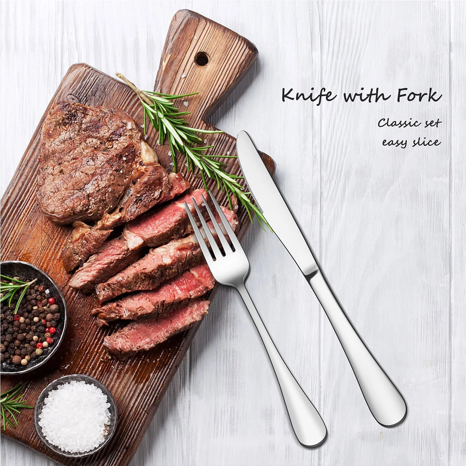 ست قاشق و چنگال 24 پارچه E-far، ست کارد و چنگال استیل ضد زنگ، لوازم غذاخوری برای 6 نفر، قاشق، چنگال، چاقو برای آشپزخانه منزل، ظروف غذاخوری برای شام، طراحی ساده و پرداخت آینه ای، قابل شستشو در ماشین ظرفشویی ست قاشق و چنگال 24 پارچه E-far، ست کارد و چنگال استیل ضد زنگ، لوازم غذاخوری برای 6 نفر، قاشق، چنگال، چاقو برای آشپزخانه منزل، ظروف غذاخوری برای شام، طراحی ساده و پرداخت آینه ای، قابل شستشو در ماشین ظرفشویی