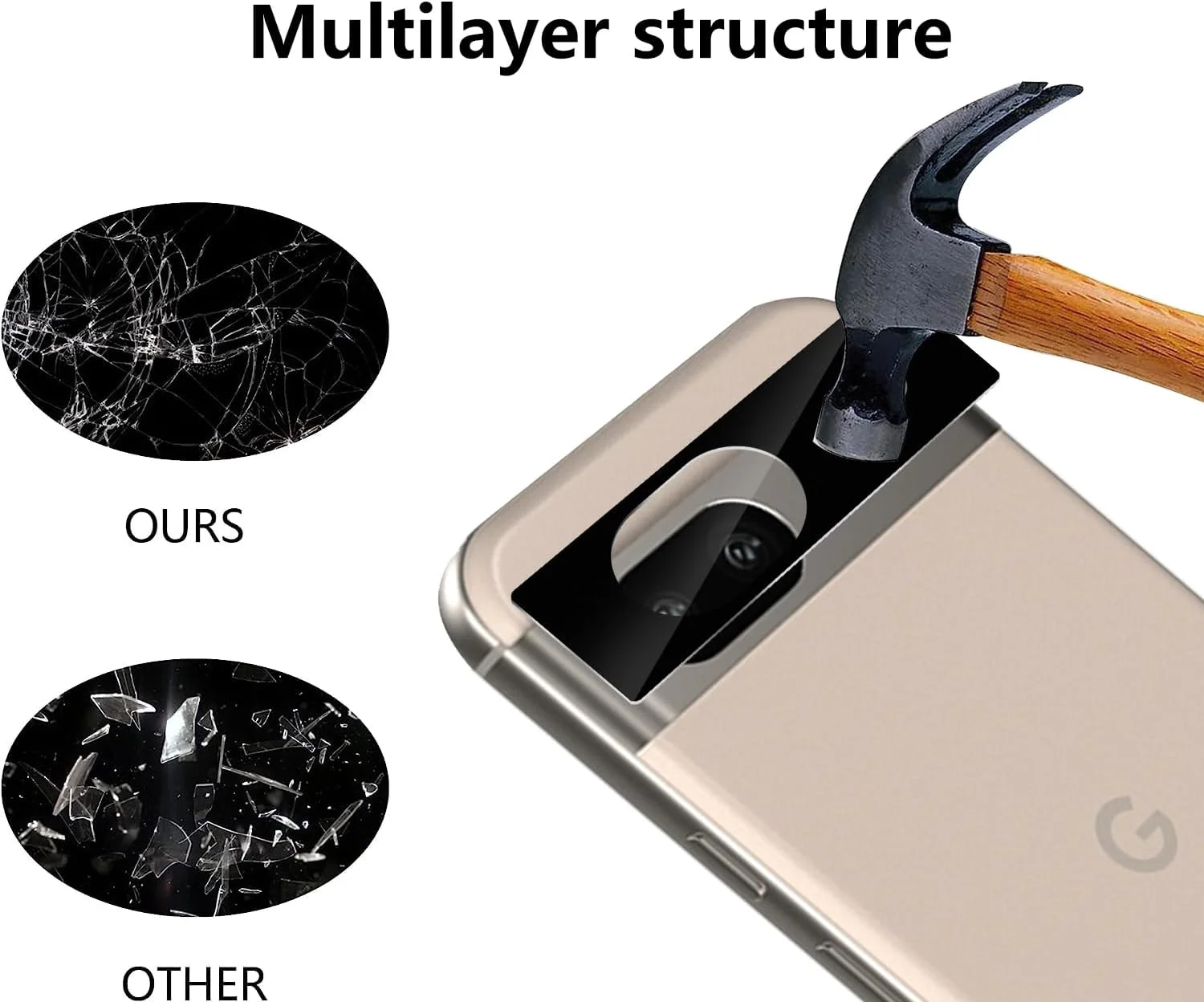 محافظ لنز دوربین گوشی گوگل پیکسل 8A فیلیه، 3 عدد، شیشه حرارت دیده 9H ضد خش برای گوگل پیکسل 8A محافظ لنز دوربین گوشی گوگل پیکسل 8A فیلیه، 3 عدد، شیشه حرارت دیده 9H ضد خش برای گوگل پیکسل 8A