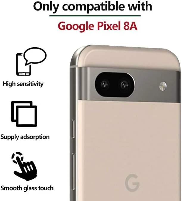 محافظ لنز دوربین گوشی گوگل پیکسل 8A فیلیه، 3 عدد، شیشه حرارت دیده 9H ضد خش برای گوگل پیکسل 8A محافظ لنز دوربین گوشی گوگل پیکسل 8A فیلیه، 3 عدد، شیشه حرارت دیده 9H ضد خش برای گوگل پیکسل 8A