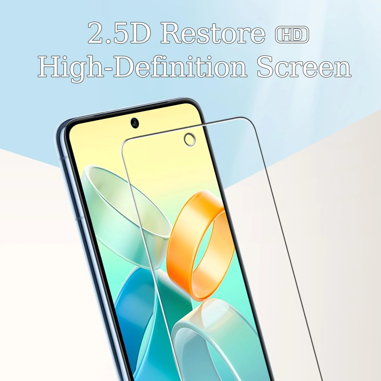 محافظ صفحه نمایش Kesuwe [بسته 3 عددی] برای Google Pixel 8 Pro، ضد خش، ضد اثر انگشت و بدون حباب، محافظ صفحه نمایش شیشه ای سخت با درجه سختی 9H، فیلم محافظ صفحه نمایش HD، سازگار با قاب