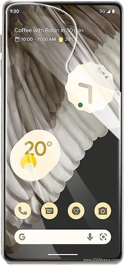 محافظ صفحه نمایش هیدروژلی Snailcanfly دو عددی برای گوگل پیکسل 7 6.3 اینچ، حساسیت بالا، انعطاف پذیر، شفاف، TPU، ضد انفجار، بدون شیشه حرارت دیده