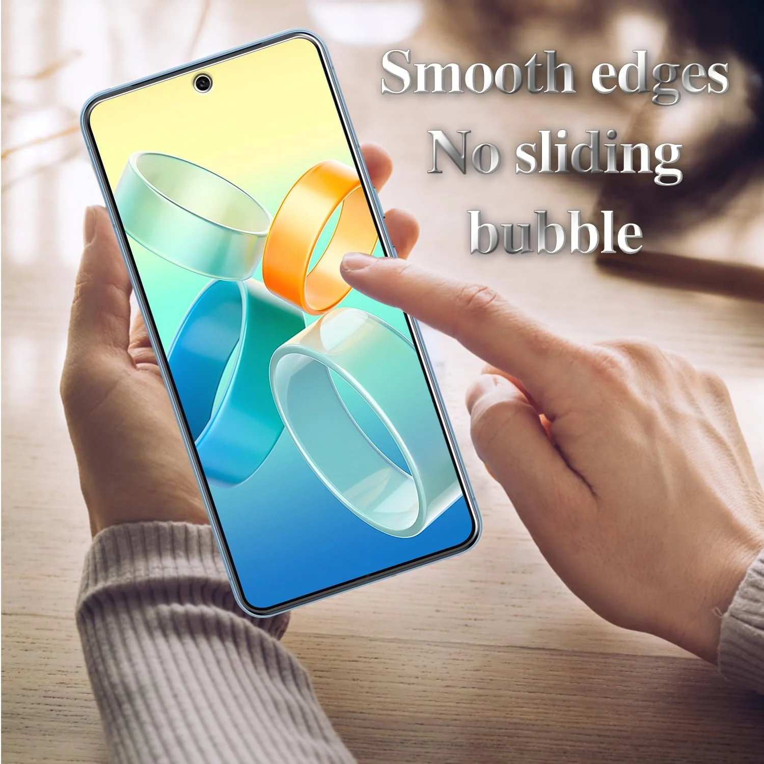 محافظ صفحه نمایش Kesuwe [بسته 3 عددی] برای Google Pixel 8 Pro، ضد خش، ضد اثر انگشت و بدون حباب، محافظ صفحه نمایش شیشه ای سخت با درجه سختی 9H، فیلم محافظ صفحه نمایش HD، سازگار با قاب