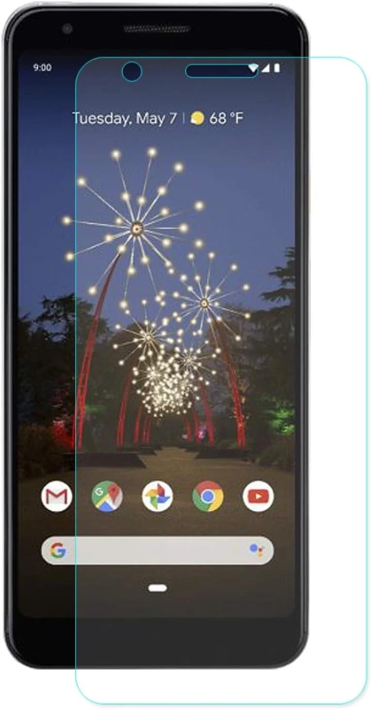 محافظ صفحه نمایش شیشه ای حرارت دیده ZCLINXHEFSDSS برای گوشی هوشمند Google Pixel 3A XL، ضخامت 0.26 میلی متر، سختی 9H، لبه منحنی 2.5D، محافظ LCD