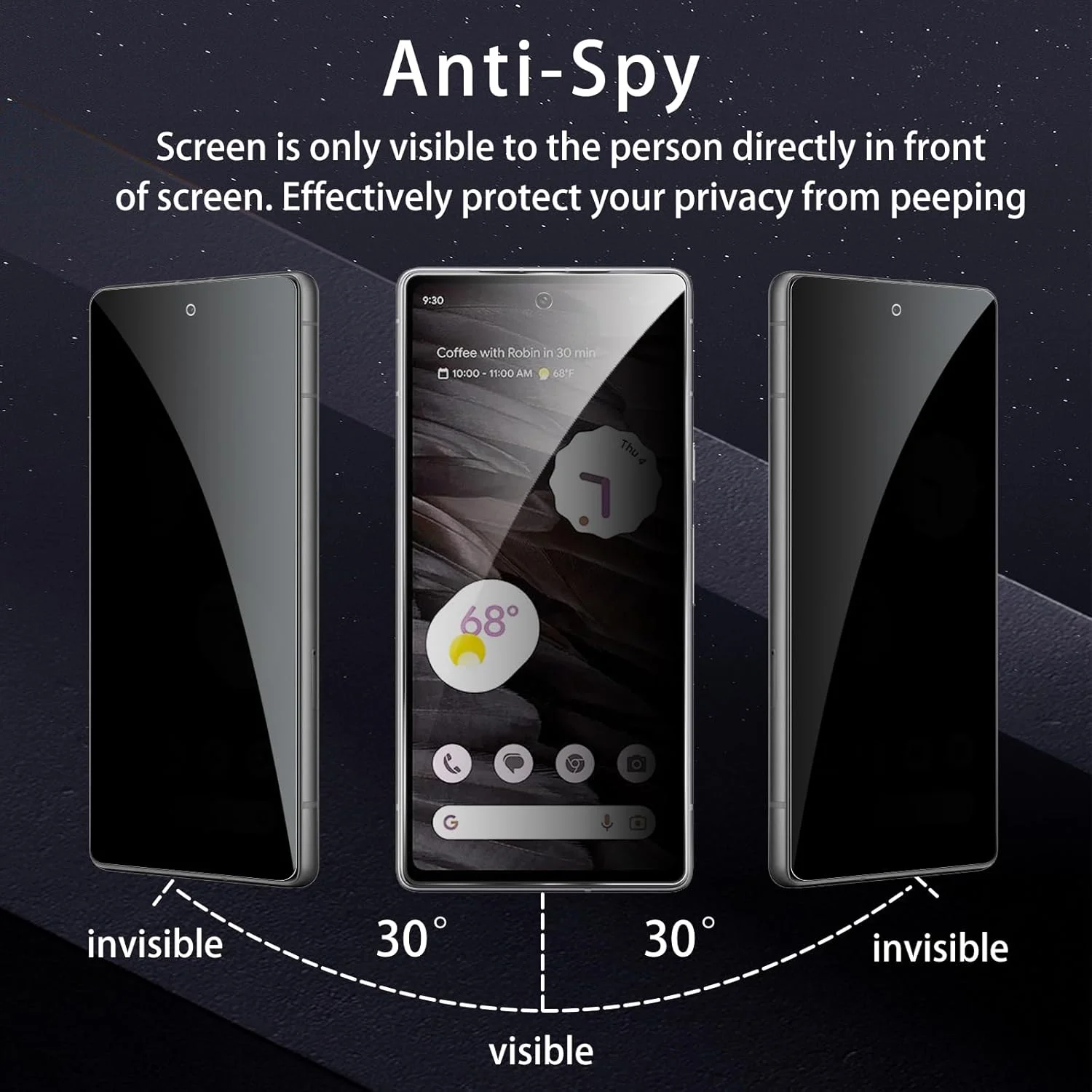 بسته 4 عددی محافظ صفحه نمایش حریم خصوصی برای گوگل پیکسل 7a، محافظ شیشه ای حرارت دیده حریم خصوصی، 2 عدد شیشه محافظ ضد جاسوسی + 2 عدد محافظ دوربین، فیلم حریم خصوصی ضد دید زدن، شیشه محافظ ضد جاسوسی بسته 4 عددی محافظ صفحه نمایش حریم خصوصی برای گوگل پیکسل 7a، محافظ شیشه ای حرارت دیده حریم خصوصی، 2 عدد شیشه محافظ ضد جاسوسی + 2 عدد محافظ دوربین، فیلم حریم خصوصی ضد دید زدن، شیشه محافظ ضد جاسوسی