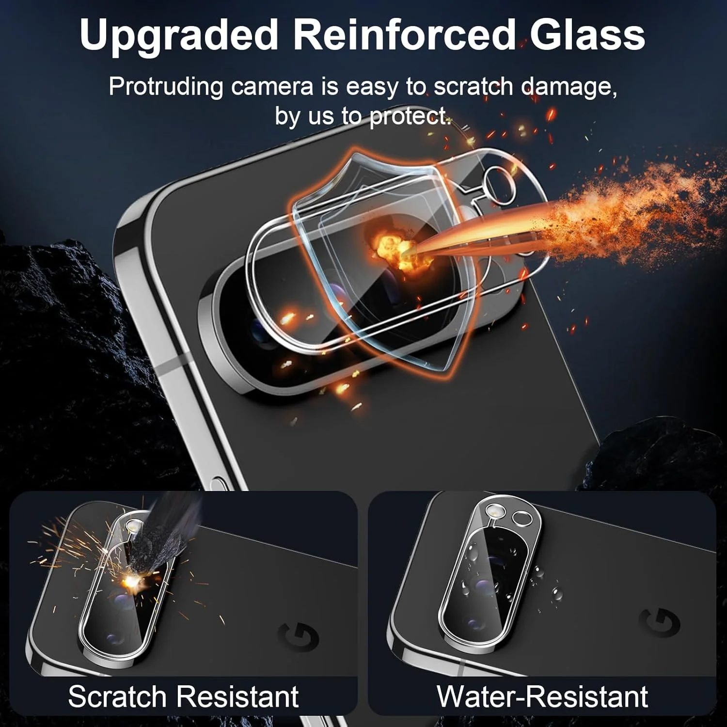 محافظ لنز دوربین Xunzii بسته 3 عددی برای Google 9 Pro، شیشه حرارت دیده، سختی 9H، فیلم محافظ لنز ضد خش، فیلم شیشه ای شفاف HD، محافظ دوربین عقب ضد خش محافظ لنز دوربین Xunzii بسته 3 عددی برای Google 9 Pro، شیشه حرارت دیده، سختی 9H، فیلم محافظ لنز ضد خش، فیلم شیشه ای شفاف HD، محافظ دوربین عقب ضد خش