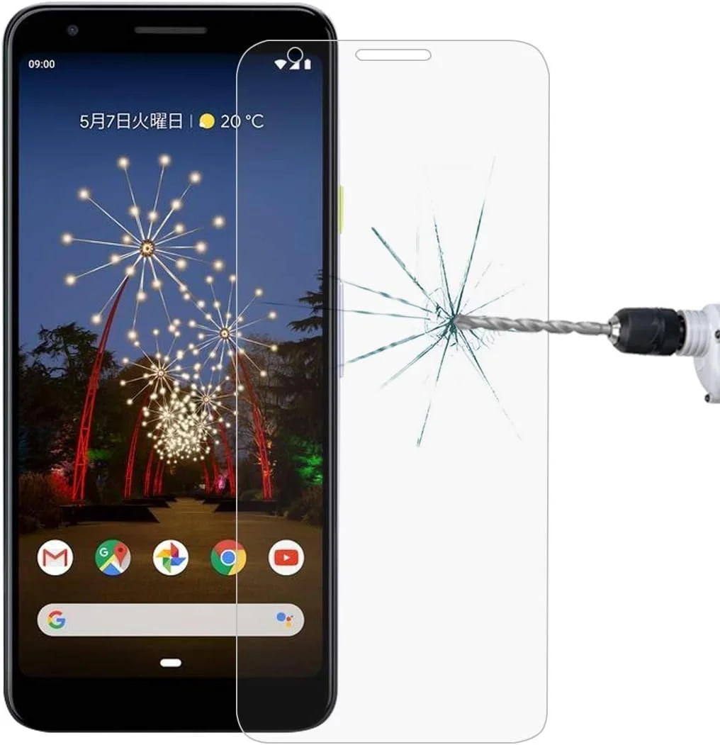 محافظ صفحه نمایش شیشه ای حرارت دیده گوشی هوشمند ZCLINXHEFSDSS ضخامت 0.26 میلی متر 9H 2.5D مناسب برای محافظت از صفحه LCD گوشی گوگل پیکسل 3A