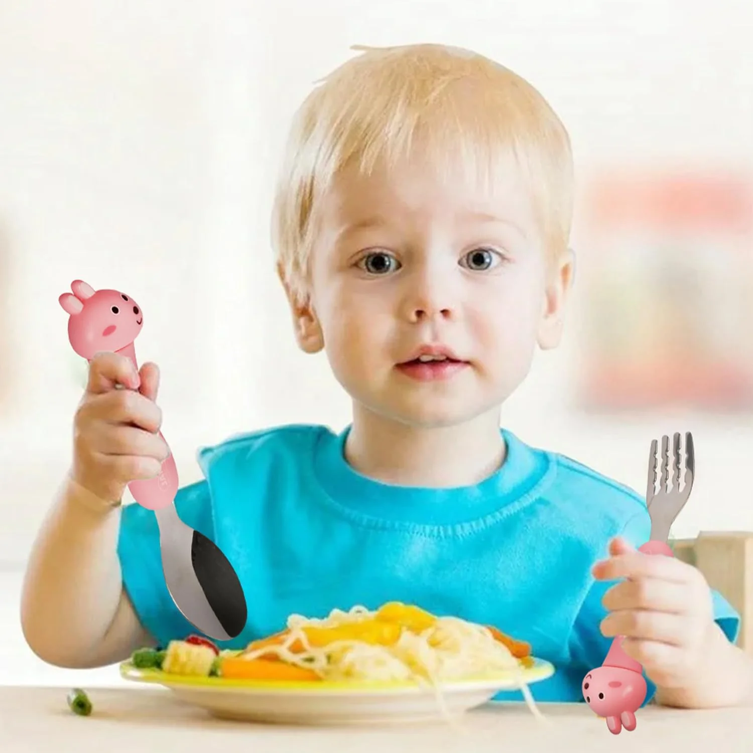 ست قاشق و چنگال استیل ضد زنگ کودک CRAVISTA به همراه جعبه | وسایل غذاخوری کودک بدون BPA | قاشق و چنگال فلزی صورتی مناسب جعبه غذا | کارد و چنگال زیبا با جعبه قابل حمل | هدیه برای دختران و پسران ست قاشق و چنگال استیل ضد زنگ کودک CRAVISTA به همراه جعبه | وسایل غذاخوری کودک بدون BPA | قاشق و چنگال فلزی صورتی مناسب جعبه غذا | کارد و چنگال زیبا با جعبه قابل حمل | هدیه برای دختران و پسران