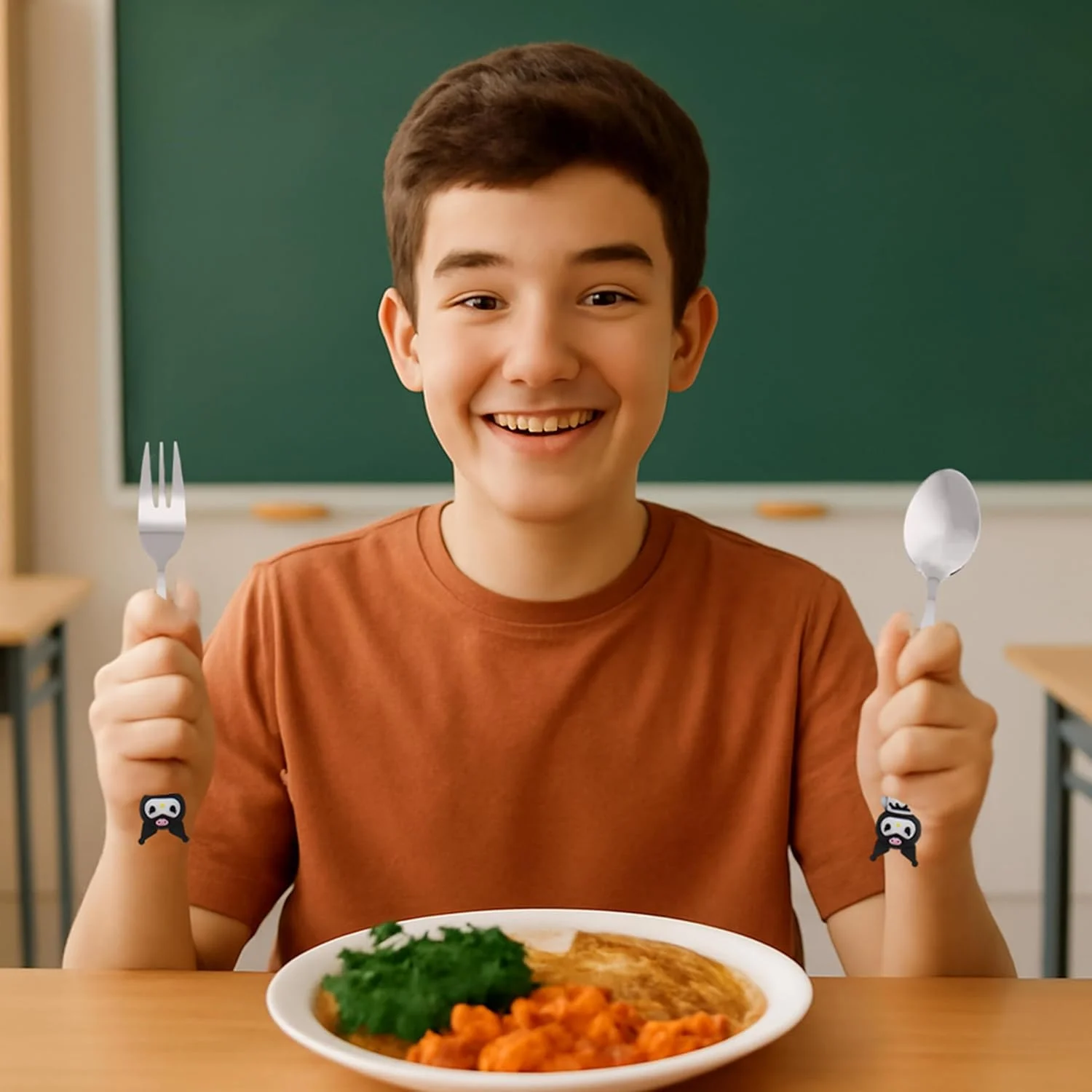 ست قاشق و چنگال کودکانه طرح کرومی CRAVISTA به همراه جعبه – قاشق و چنگال استیل ضد زنگ 2 تکه با جعبه حمل گربه کارتونی زیبا – ست کارد و چنگال بدون BPA هدیه ای برای دختران جعبه ناهار پیک نیک مسافرت (مشکی) ست قاشق و چنگال کودکانه طرح کرومی CRAVISTA به همراه جعبه – قاشق و چنگال استیل ضد زنگ 2 تکه با جعبه حمل گربه کارتونی زیبا – ست کارد و چنگال بدون BPA هدیه ای برای دختران جعبه ناهار پیک نیک مسافرت (مشکی)