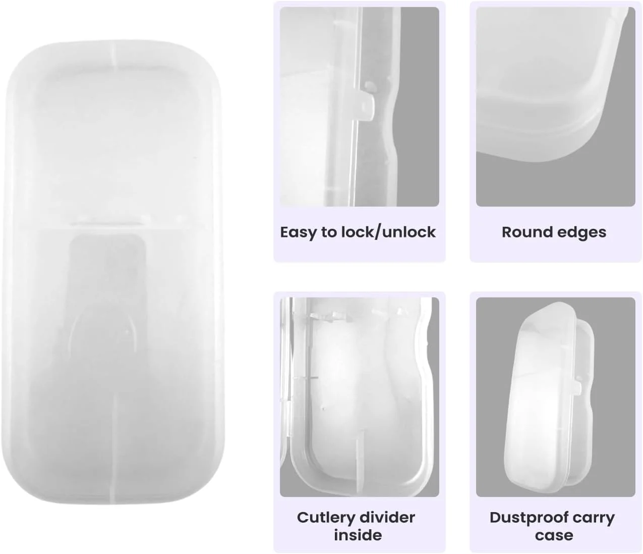 ست قاشق و چنگال استیل ضد زنگ کودک CRAVISTA با جعبه برای مدرسه | ست چنگال و قاشق کودک | ست کارد و چنگال کودک نوپا برای جعبه ناهار، مسافرت | کارد و چنگال رومیزی کودکان، هدیه فضایی برای پسران و دختران