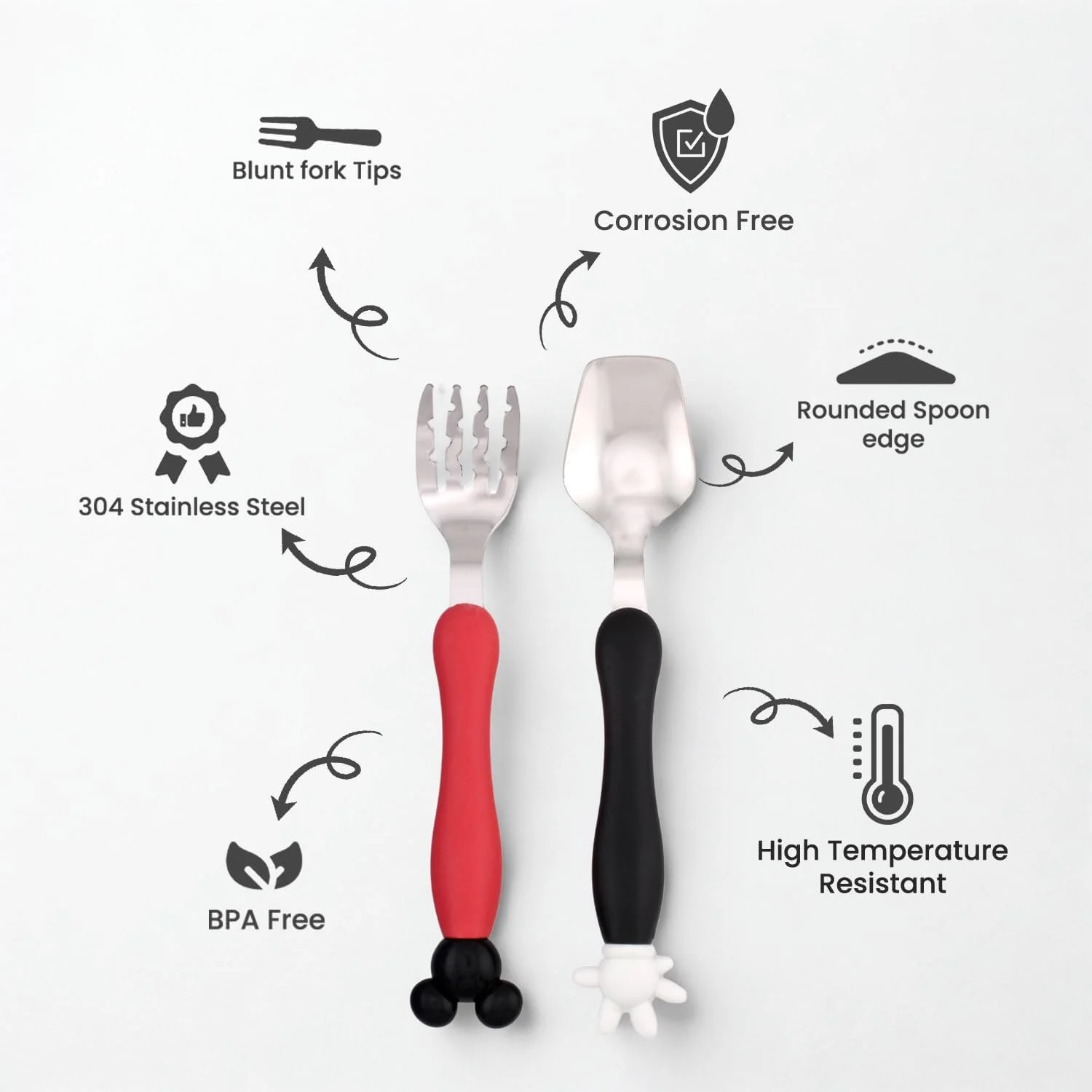 ست قاشق و چنگال استیل BrainGiggles با جعبه برای جعبه ناهار - قاشق و چنگال میکی موس، ست کارد و چنگال کودکانه با جعبه مسافرتی قابل حمل، ظروف غذاخوری کودک نوپا، کارد و چنگال کودکان برای پسران و دختران ست قاشق و چنگال استیل BrainGiggles با جعبه برای جعبه ناهار - قاشق و چنگال میکی موس، ست کارد و چنگال کودکانه با جعبه مسافرتی قابل حمل، ظروف غذاخوری کودک نوپا، کارد و چنگال کودکان برای پسران و دختران