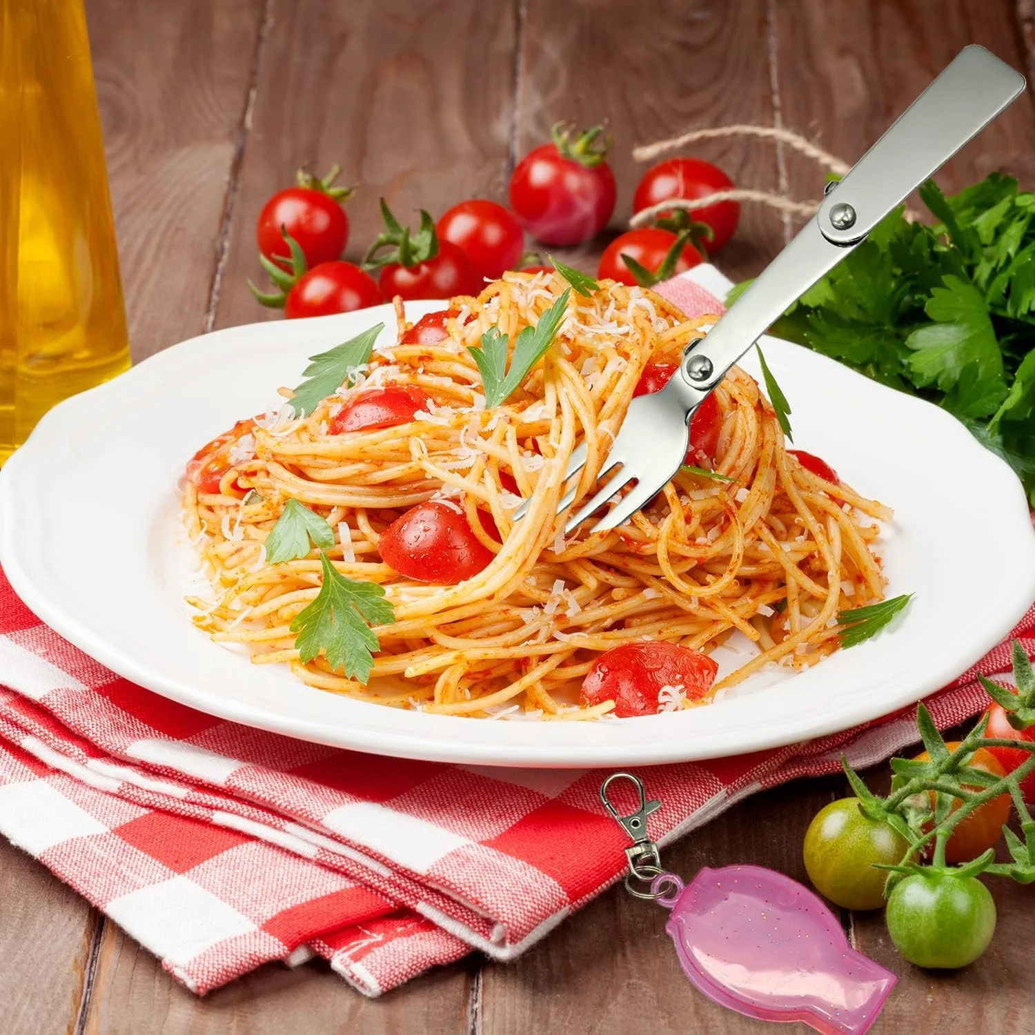 ست قاشق و چنگال تاشو BIGTHREE، ست قاشق و چنگال تاشو قابل حمل، قاشق و چنگال تاشو استیل ضد زنگ با دو جعبه نگهداری پلاستیکی برای مسافرت، کمپینگ، پیک نیک در فضای باز