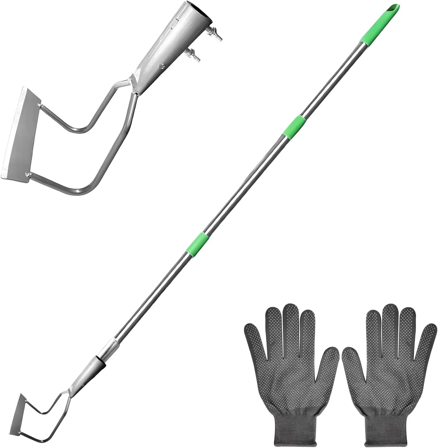 بیلچه باغبانی چند منظوره 3 قسمتی - بیل علف هرز کشاورزی - برای باغ سبزیجات - بیلچه چنگک علف هرز خاک نرم - محصولات جدید فرامرزی