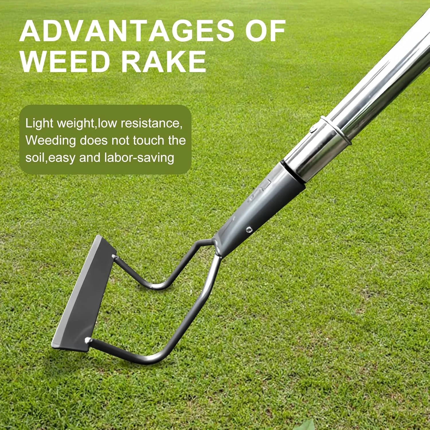 بیلچه باغبانی چند منظوره 3 قسمتی - بیل علف هرز کشاورزی - برای باغ سبزیجات - بیلچه چنگک علف هرز خاک نرم - محصولات جدید فرامرزی