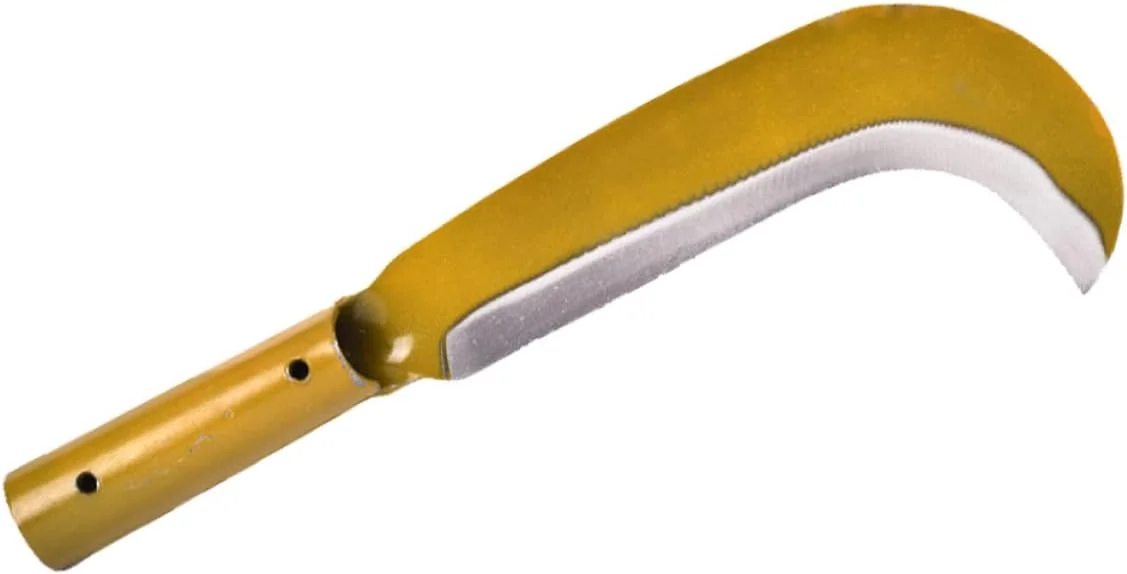 ابزار داس باغبانی فازیران ژواگی، 2 عدد داس طلایی منگنز، ضد زنگ، کم زحمت، کاربردی، فولاد کشاورزی، چوب، داس دستی قابل حمل، داس درو