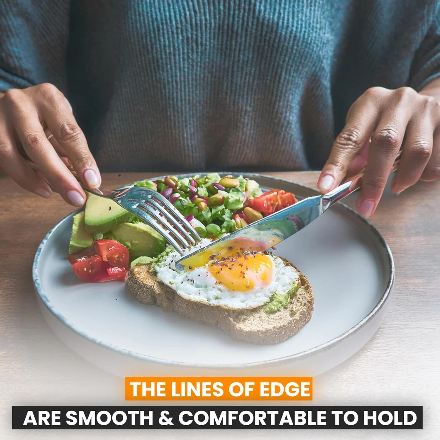 ست کارد و چنگال استیل ضد زنگ 24 پارچه ممتاز با جعبه هدیه، مناسب برای 6 نفر، شامل 6 چنگال، 6 چاقو، 6 قاشق و 6 قاشق چای خوری - ظروف غذاخوری برای خانه، آشپزخانه و غذاخوری ست کارد و چنگال استیل ضد زنگ 24 پارچه ممتاز با جعبه هدیه، مناسب برای 6 نفر، شامل 6 چنگال، 6 چاقو، 6 قاشق و 6 قاشق چای خوری - ظروف غذاخوری برای خانه، آشپزخانه و غذاخوری