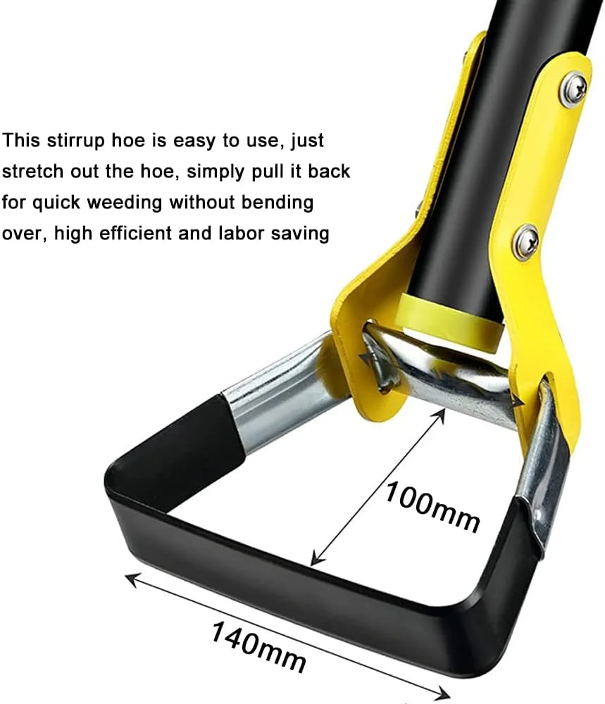 بیلچه علف‌زن دستی استیل با طراحی رکابی، مناسب شل کردن خاک، مرتب کردن چمن، هرس کردن، ابزار باغبانی و کشاورزی
