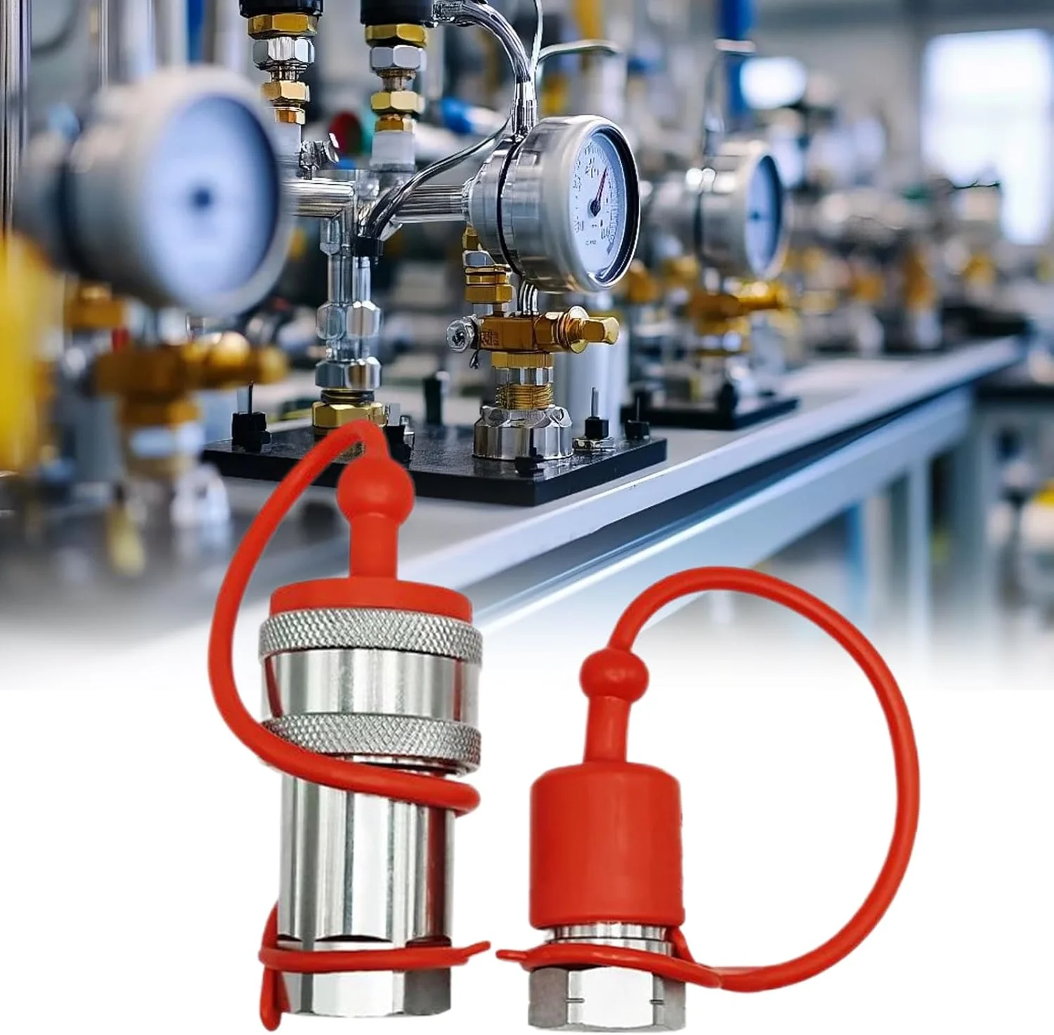 اتصالات سریع هیدرولیک - اتصالات هیدرولیک با درپوش گرد و غبار و شیر توپی - ابزار انتقال سیال با استحکام بالا و سنگین برای ماشین آلات صنعتی و تجهیزات کشاورزی