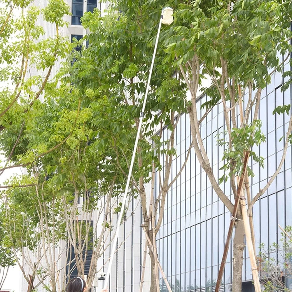 سبد سر چیدن میوه، کیسه نخی ابزار سخت افزاری باغ کشاورزی، ابزار برداشت میوه باغ مزرعه برای چیدن مرکبات گلابی هلو و غیره، آبی Leunlee