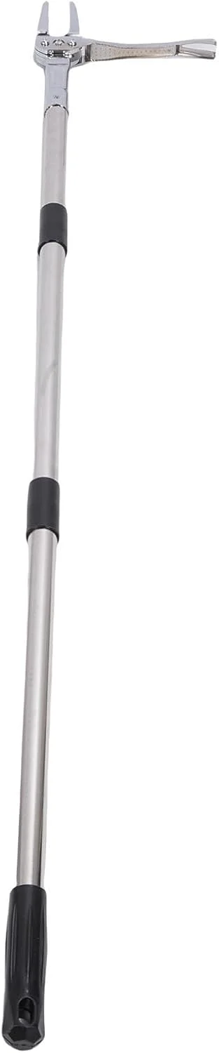 ابزار علف‌کش NOENNULL با دسته بلند استیل ضد زنگ جداشدنی، ابزار علف‌زدایی ایستاده برای چمن، حیاط و باغ (A)