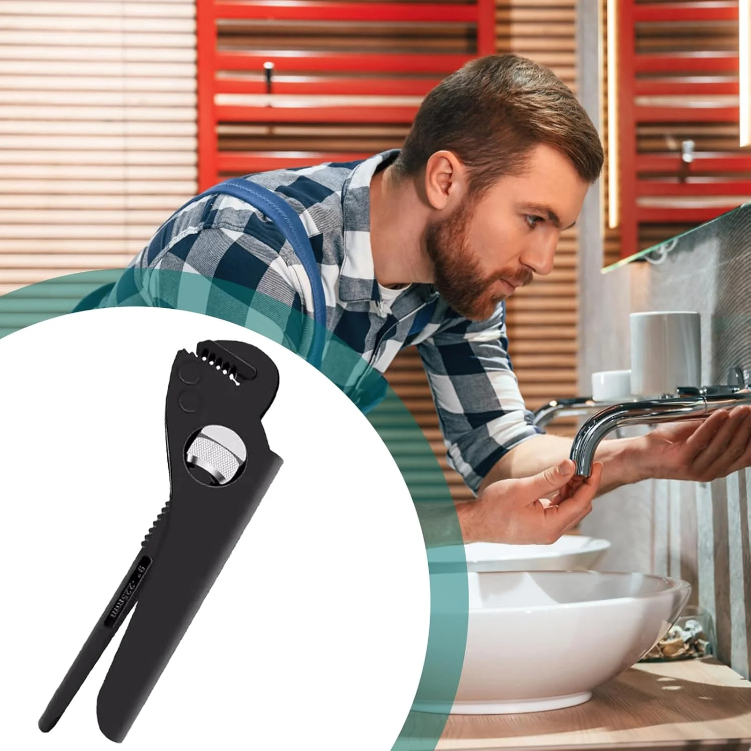 آچار لوله کشی - انبر لوله کشی فولاد کربنی برای لوله ها | ابزار تعمیرات سنگین برای اتصالات سینک توالت شیرآلات گاراژ، مهره های آبگرمکن، حمام، آشپزخانه، منزل، کشاورزی