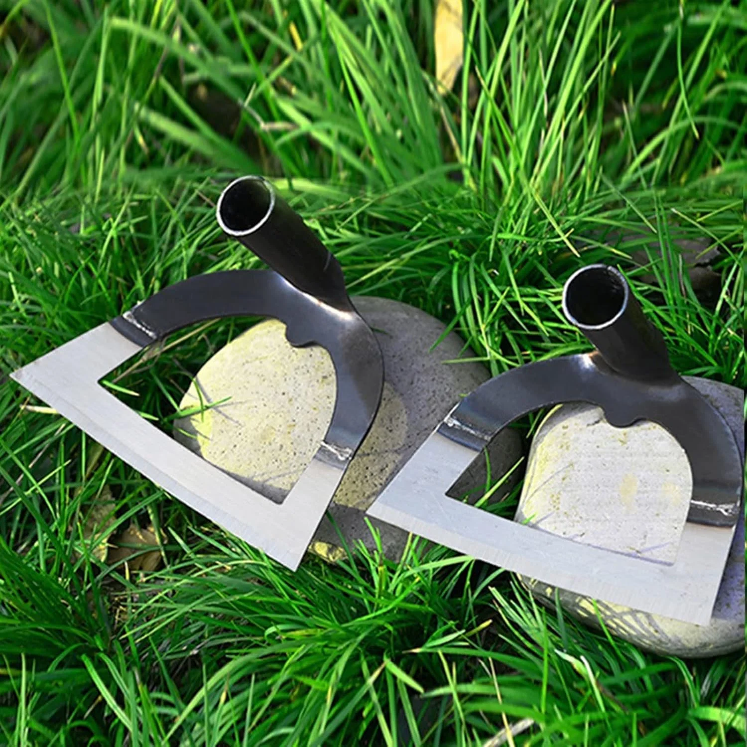 SONAXO Hoe Weeding Hoe Hollow Hoe Thickened Saw Blade Steel Hoe Weeding Artifact Agricultural Long Handle Hoe All Steel Large Steel Hoe (Size : S)