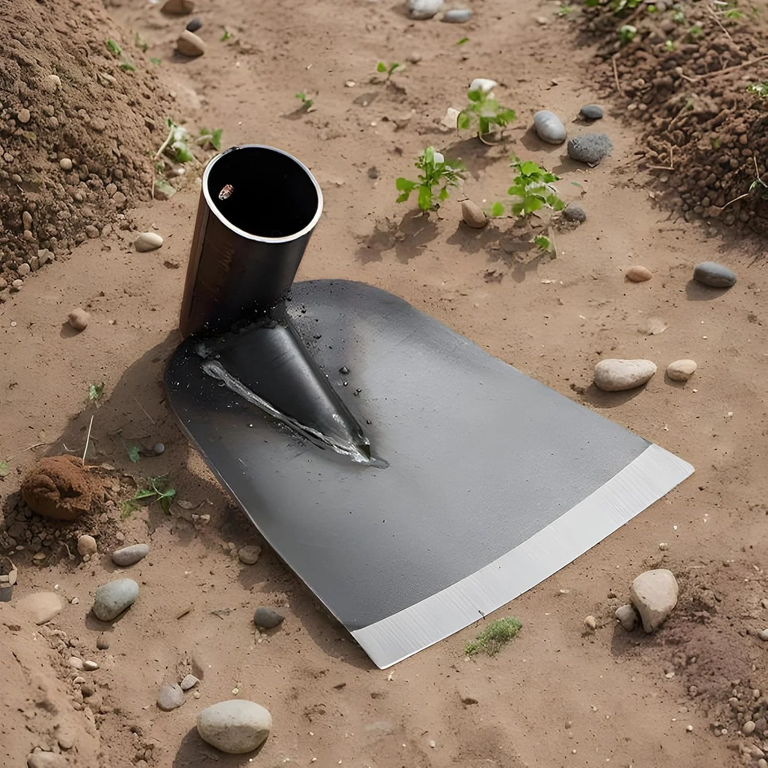 بیلچه باغبانی - سر بیلچه باغبانی فولادی منگنز برای کاشت | قطعات جایگزین بیلچه فولادی منگنز برای شل کردن خاک، حذف علف های هرز، مناسب برای مصارف خانگی و فضای باز